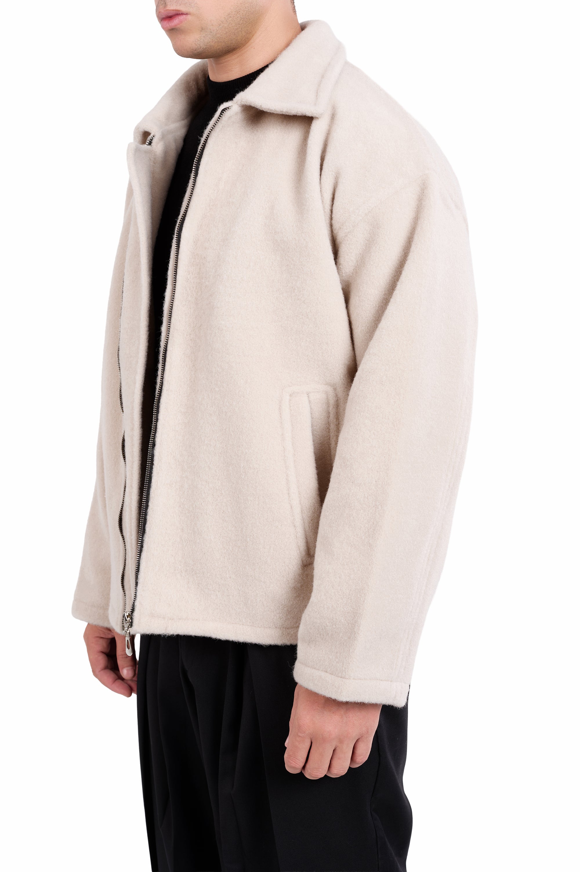 Warm Off-White Monvo Jacket