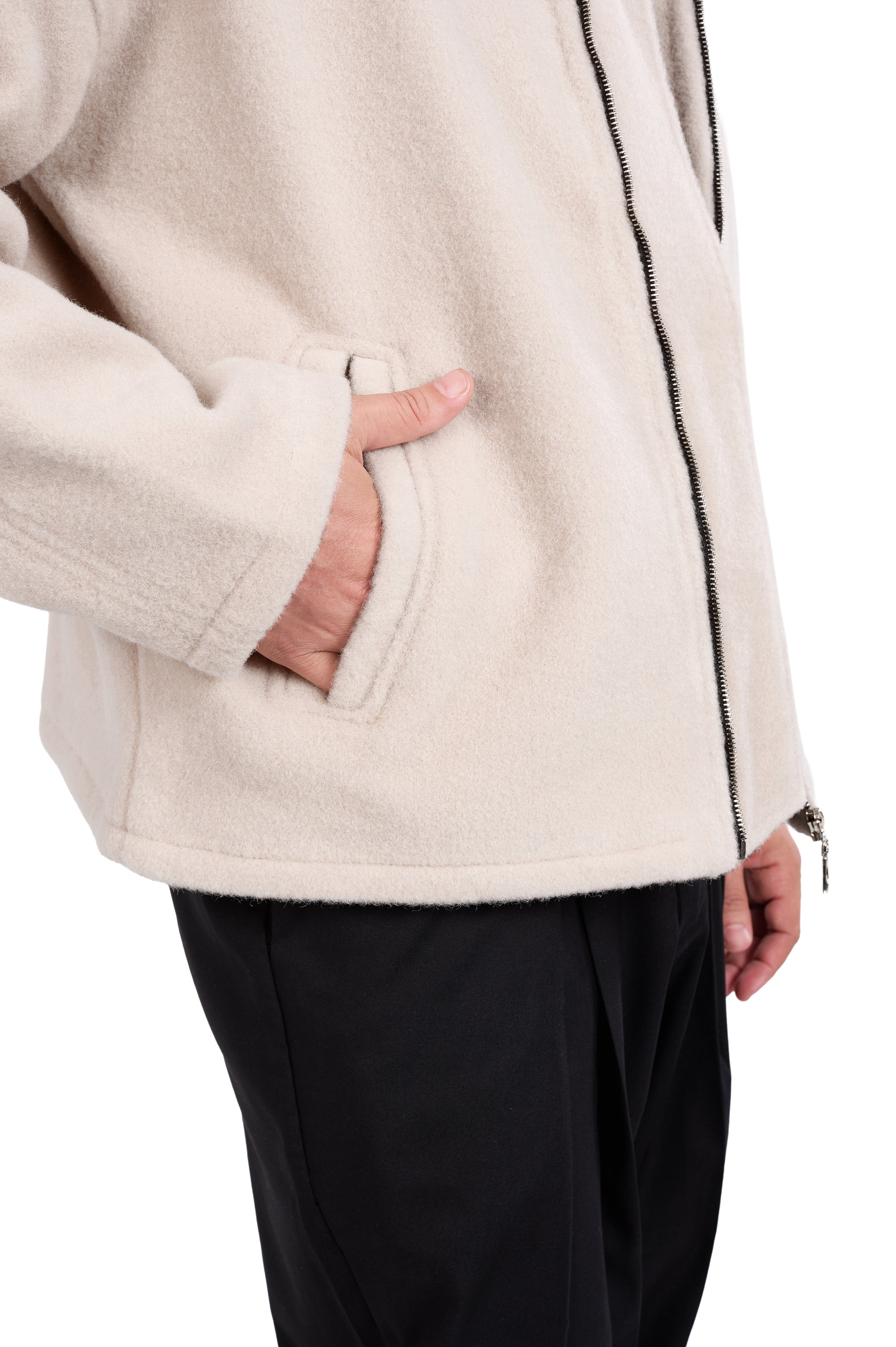 Warm Off-White Monvo Jacket