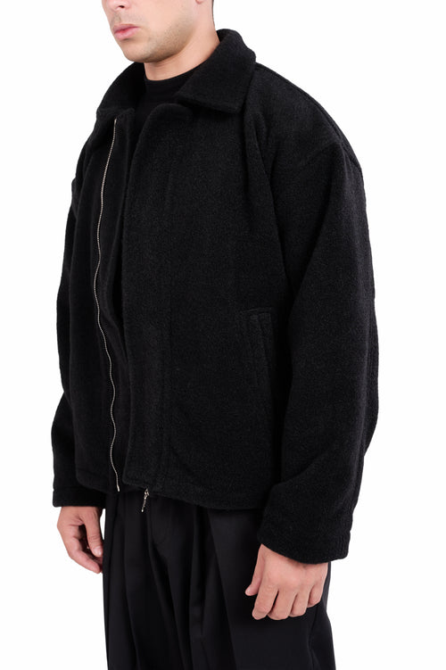 Monvo Black Jacket (Hidden Zipper)